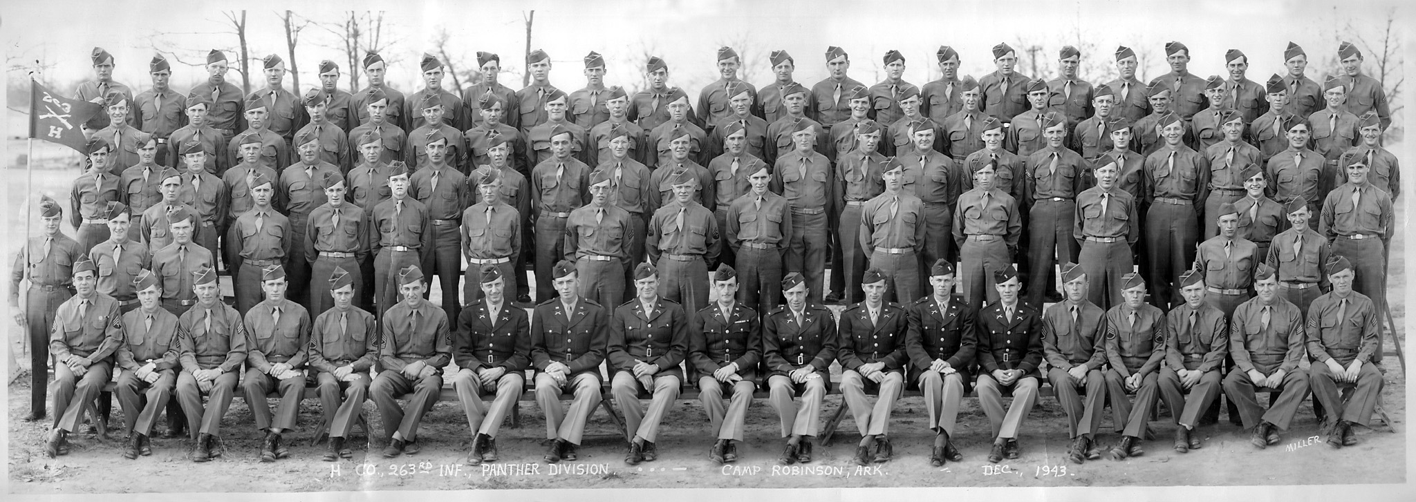 H Co., 263rd Inf., Panther Division, Camp Robinson, ARK Dec. 1943